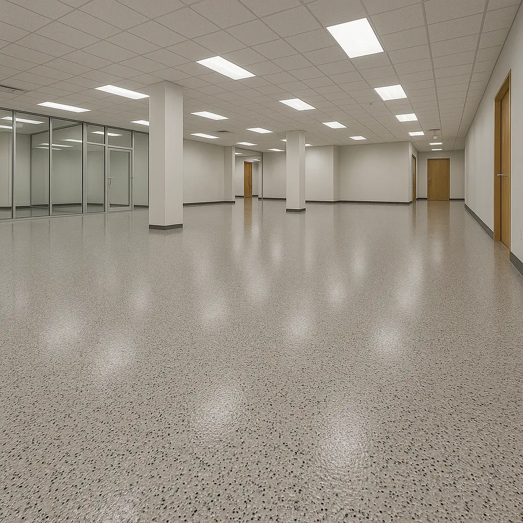 Custom Decorative Epoxy Flooring design showcasing unique patterns and a premium finish