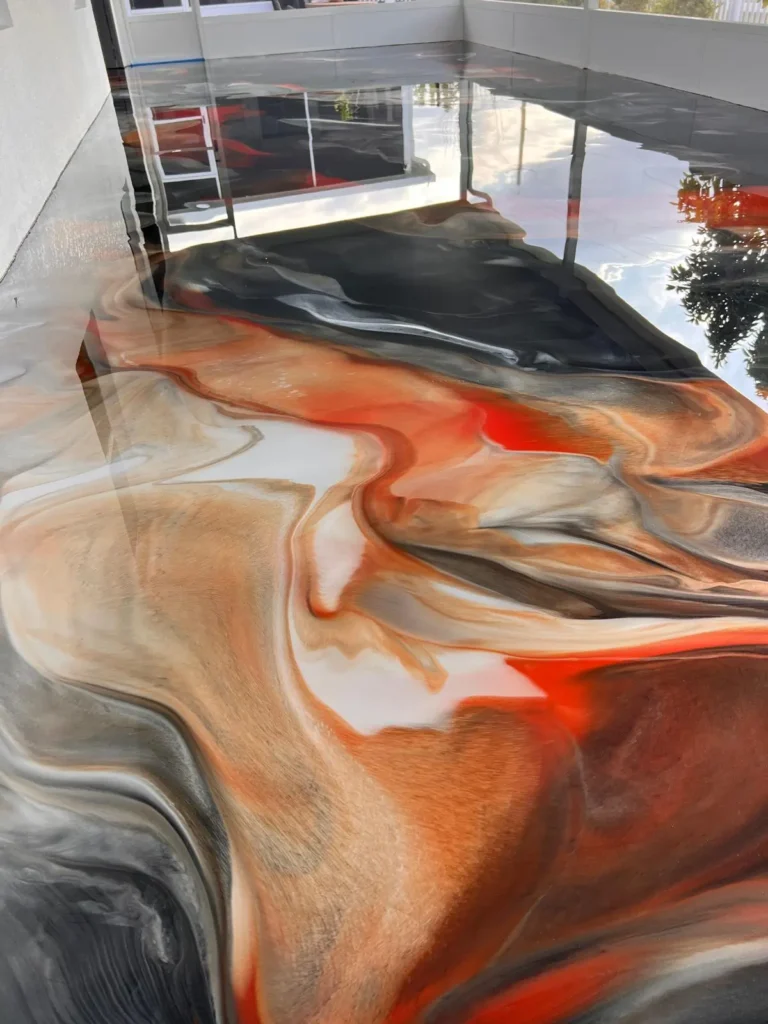 Residential Metallic Epoxy Flooring